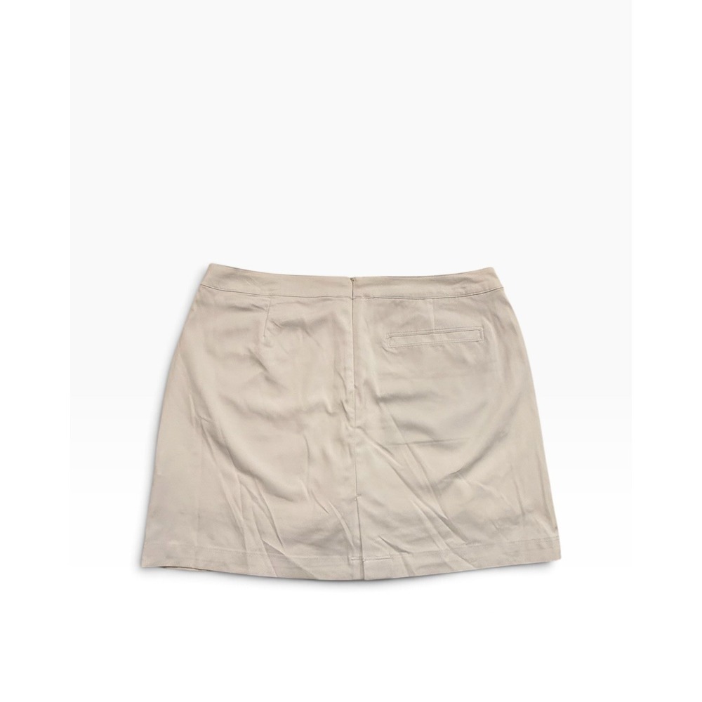 PGA TOUR Womens 12 White Athletic Golf Skort Side Pockets Country Club Preppy